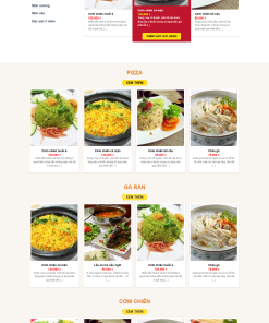 Web giới thiệu nhà hàng, quán ăn
