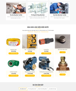 Web giới thiệu dịch vụ điện nước