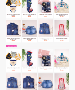 Web bán hàng thời trang trẻ em
