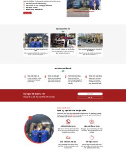 Web giới thiệu dịch vụ chuyển nhà